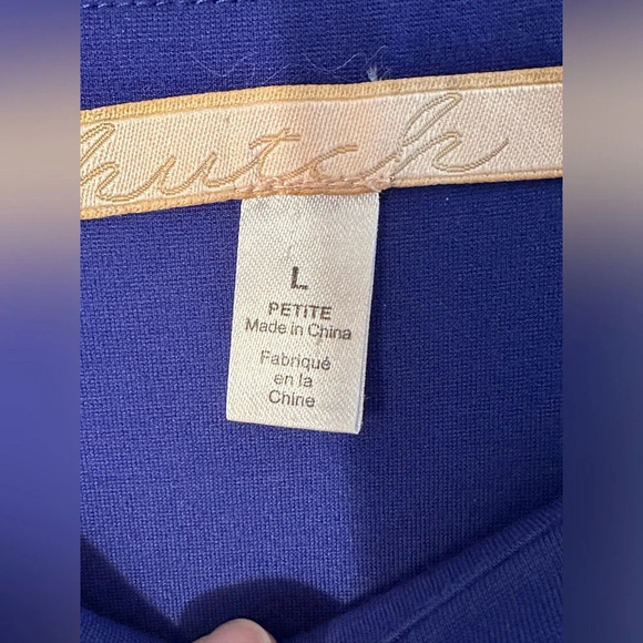 ANTHROPOLOGIE Hi Lo Floral Dress Large PETITE Fit & Flare Tropical Resort HUTCH - Picture 6 of 14